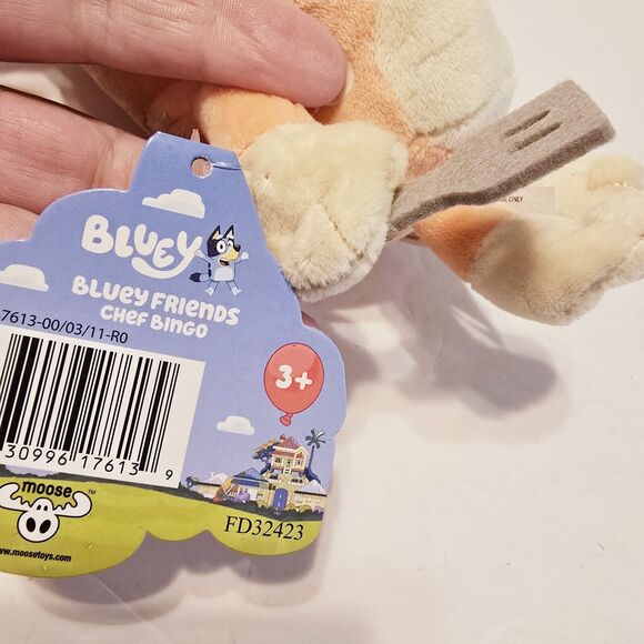 Bluey & Friends CHEF BINGO 7” Plush with Spatula - NEW with Tags NWT - Picture 7 of 7